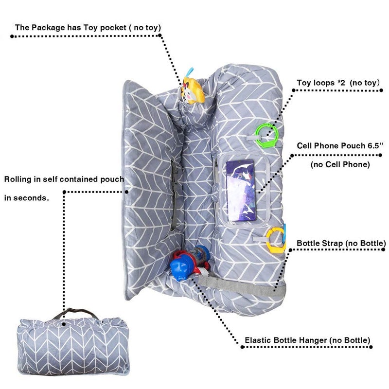 ICOPUCA Shopping Cart Covers for Baby, Seat positioner High Chair Cover, Machine Washable for Infant, Toddler, Boy or Girl - Image 4