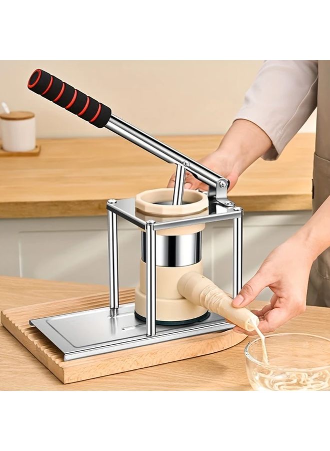 Stainless Steel Manual Sausage Maker Kit Vertical Style For Homemade Hot Dogs And Meatballs Includes Stuffer Tube Ideal For Home Kitchen Use - Image 5