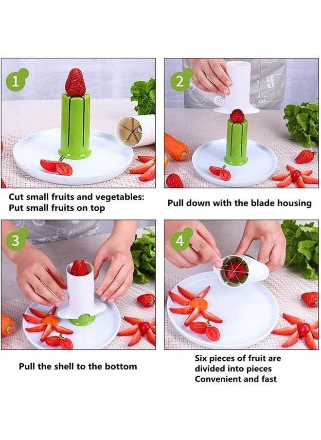 Generic Carrot Cutter,Fruit Cutters,Grape Cutters Grape Slicer Honey Dispenser Potatoes Strawberry Slicer Vegetable Slicer For Kids  - Image 2