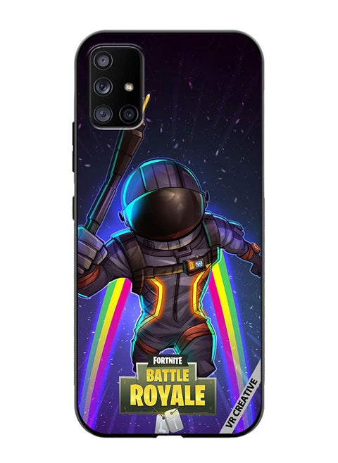 Protective Case Cover For Samsung Galaxy A71 5G Fortnite Space Bomber Design Multicolour