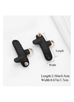 SYOSI Bag Shoulder Strap Leather Buckle, 2Pcs D Rings for Purse Genuine Leather Purse Making Supplies for Leather Crossbody Purse Craft  MultiPurpose Metal D Ring SemiCircular D Ring DIY Accessories  - Image 2
