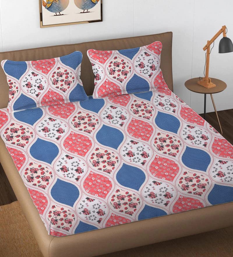 Filymore Floral Printed Pillow Covers | Made with Pure Microfiber Soft & Skin Friendly Pillow Cases | Size (17 x 27 inch, Off White) Set of 2 - Image 4
