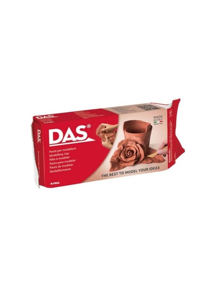 DAS - DAS Air Hardening Modeling Clay Terra Cotta Clay Block Pliable Air Clay for Sculpting and Coating Easy to Use Air Dry Modeling Clay for All Ages Molding Clay for Sculpting and More - Image 1