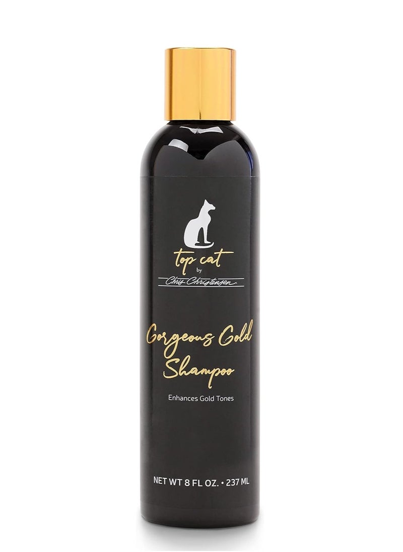 Chris Christensen Topcat Gorgeous Gold Shampoo 236ml  - Image 1