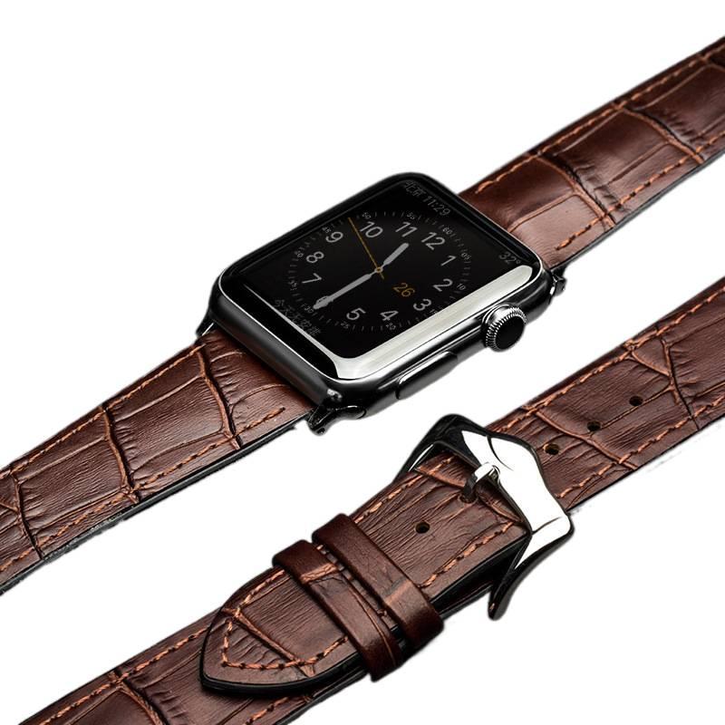 Leather Portable Smartwatch Band for daily smartwatch wear and replacement strap Everyday Use Home Use Travel Use Outdoor Use Use Routine Use - Image 1