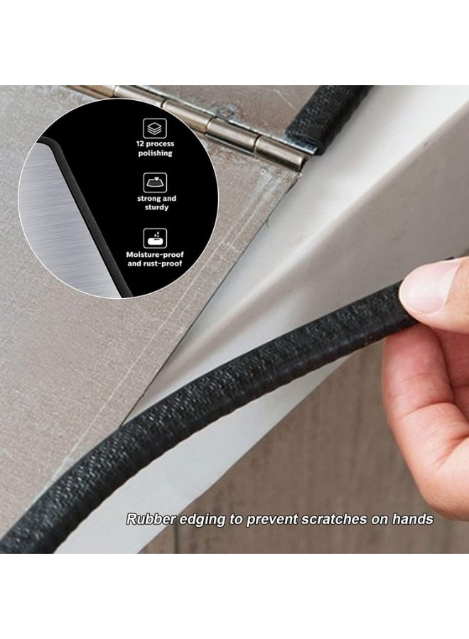 Relex Grease Splatter Guard, Foldable Stainless Steel Oil Splatter Screens for Frying Pan, Nonstick Oil Splash Insulation Board Oil Splatter Guard Stove Heat Insulation Board for Cooking (4 Sided) - Image 2