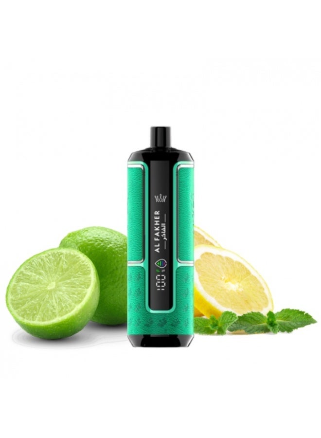 AL FAKHER Crown Bar 15k Disposable Vape Lemon Mint 6mg - Image 3