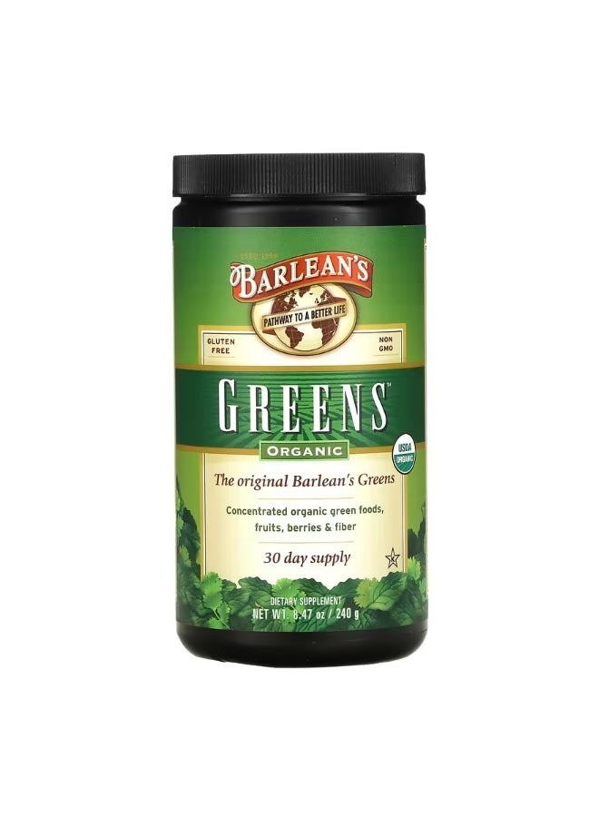 بارلينز Organic Greens 8.47 oz 240 g - Image 1