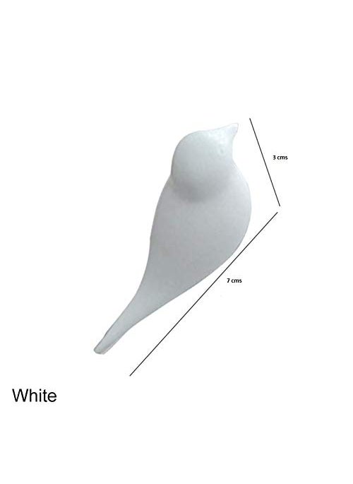 HOMIES INTERNATIONAL HOMIES INTERNATIONAL Resin Self Adhesive Small Bird Animal Design Wall Hook Nail Rack Hanger for Home and Kitchen Capacity 5 Kgs Multicolour Set of 3 Pieces  - Image 3