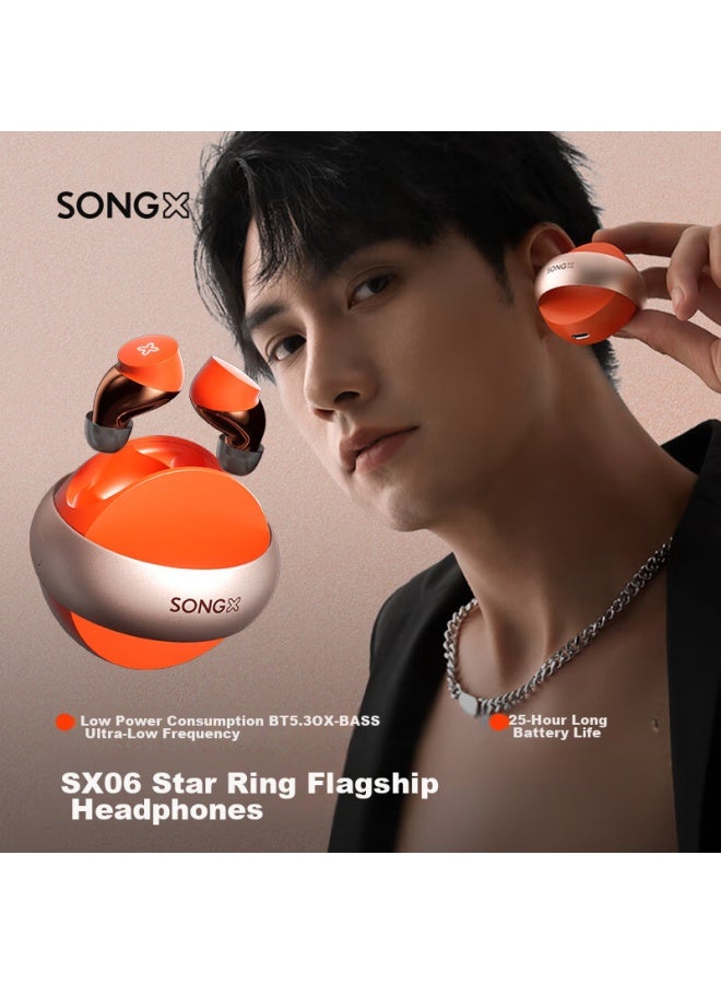 Songx Bluetooth Earphones, True Wireless Sports Music Earphones, Bluetooth 5.3 In-ear Call Noise Reduction, Qixi Gift For Girlfriend, Compatible With Apple, Huawei, Xiaomi, Vivo Sx06 - Image 4