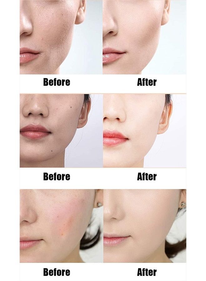 GL-Turelifes Mushroom Head Air Cushion Foundation CC Cream Water Feeling Flawless BB Cream Moisturizing Oil Control, Lightweight & Smoothing Natural Concealer (BlanchedAlmond)  - Image 3