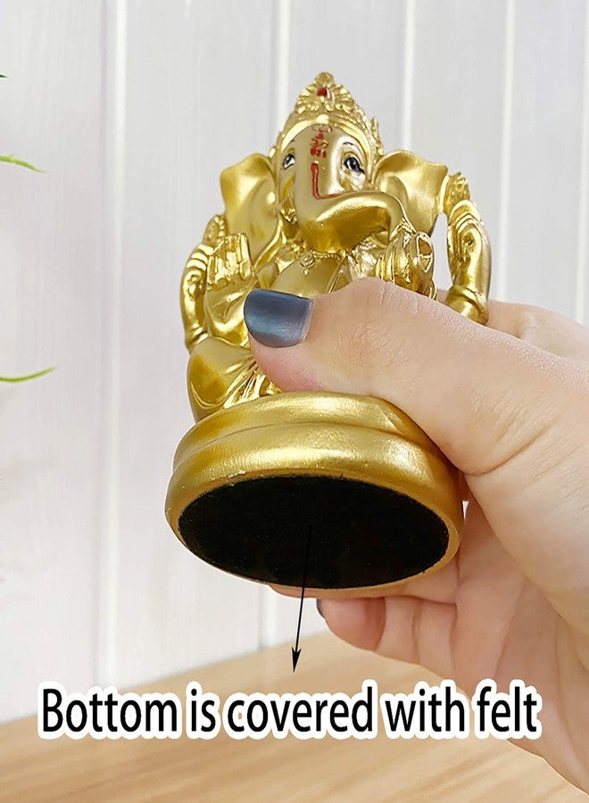 BangBangDa Hindu God Lord Ganesha Idol - Indian Ganesh Statue Sculpture India Murti Pooja Item Home Office Mandir Temple Puja Decor Yoga Zen Meditation Altar Shrine Kit Religious Gifts - Image 4