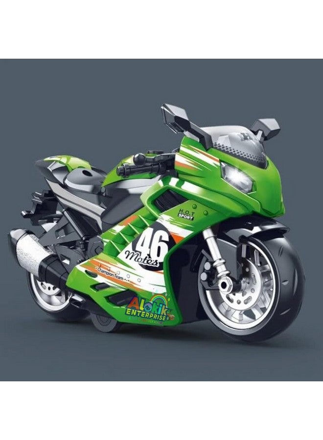 Alokik Enterprise Motorcycle Toy Pull Back Motorcycle Toys, Tiny Gift With Music Lighting, Latte Motorcycles Toy For Kids Boys Best Birthday Gift?Pack Of 1?,Assorted - Image 3