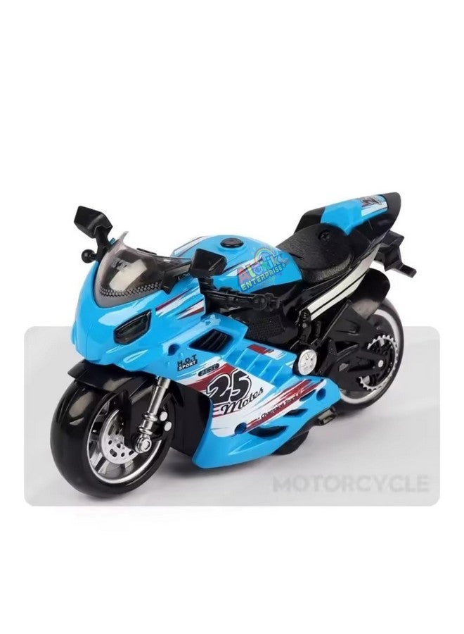 Alokik Enterprise Motorcycle Toy Pull Back Motorcycle Toys, Tiny Gift With Music Lighting, Latte Motorcycles Toy For Kids Boys Best Birthday Gift?Pack Of 1?,Assorted - Image 2