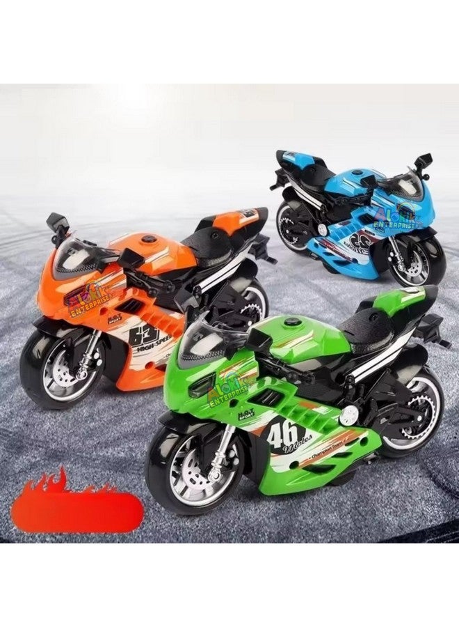 Alokik Enterprise Motorcycle Toy Pull Back Motorcycle Toys, Tiny Gift With Music Lighting, Latte Motorcycles Toy For Kids Boys Best Birthday Gift?Pack Of 1?,Assorted - Image 4