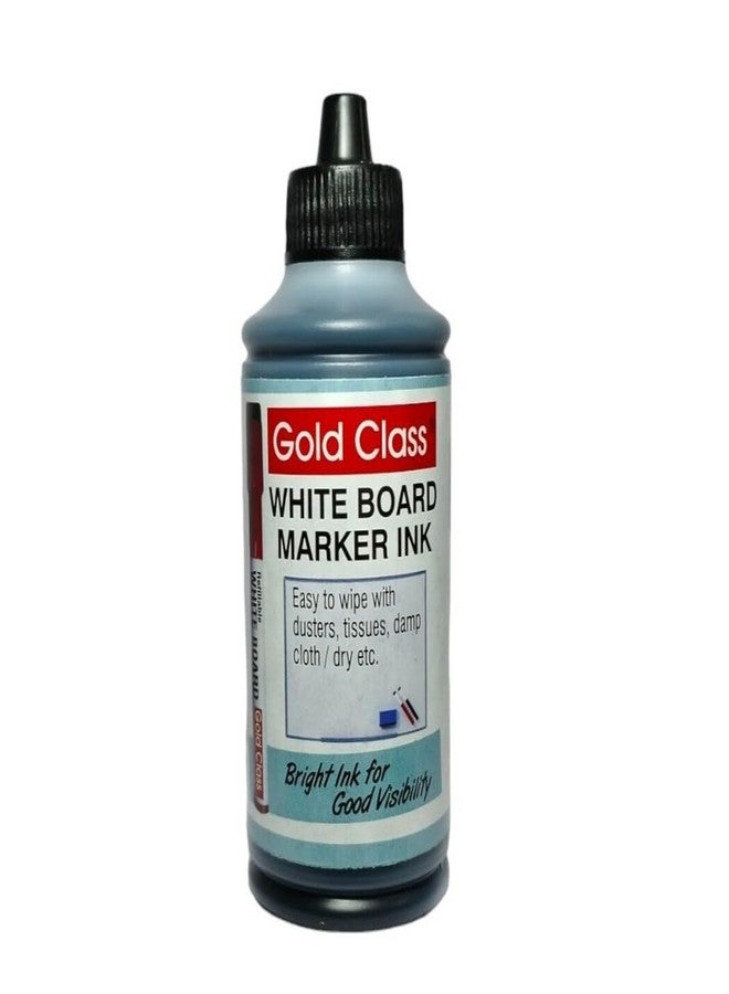 Gold Class White Board Marker Ink, 100ML | Easily refillable | Bold Round tip | Suitable for Marker Pens with Multiple Surfaces | Office Stationery | School Stationery - Pack of 1 (Black) - Image 1