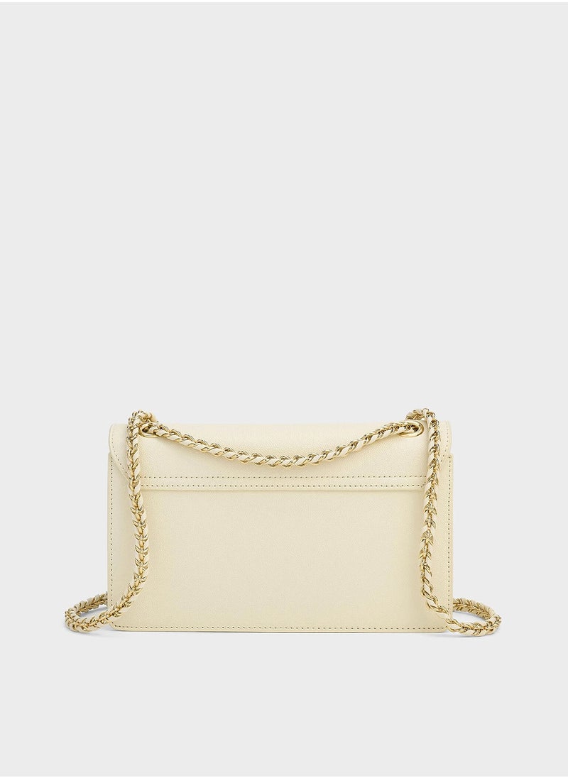 Charles & Keith Charles & Keith Everline Square Buckle Chain Bag  - Image 4