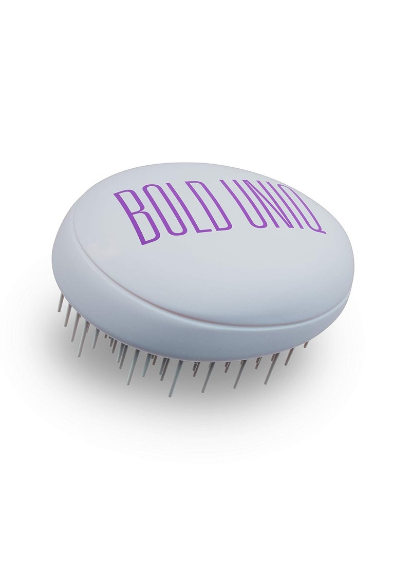 BOLD UNIQ - Purple Hair Mask For Blonde, Platinum, Bleached, Silver, Gray, Ash & Brassy Hair & Detangling Hair Brush Bundle - Remove Yellow Tones and Condition Dry, Damaged Hair - Cruelty Free & Vegan - Image 1