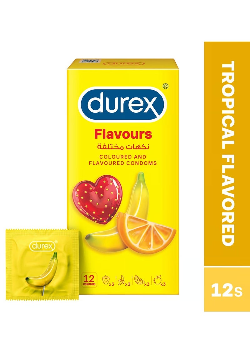 Durex 12-Piece Variety Flavoured Condoms For New Experiences Everyday & Invisible Extra Thin Condoms Pack Of 12Bundle - Image 2
