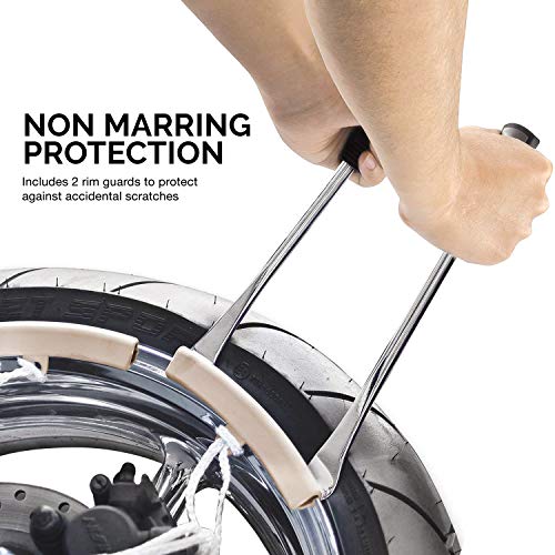 NEIKO 20600A Tire Spoon Levers, Repair Tool Kit, 11 1/2-Inch Hardened Steel Irons, 2 Rim Protectors, 5-Piece Tire Levers Set, Tire Changing Tool, Small Tire Tools - Image 4