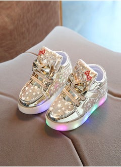 Al Aoyama Al Aoyama LED Light Up Shoes Kids High top Sneakers Flashing Luminous Shoes Dancing Sneakers for Boys Girls Toddles Gift  - Image 2