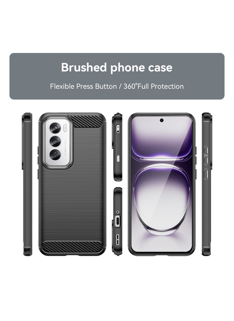 Fankalo - Phone Case for Oppo Reno12 Pro 5G Soft TPU Brushed Texture Anti-Slip - Image 1