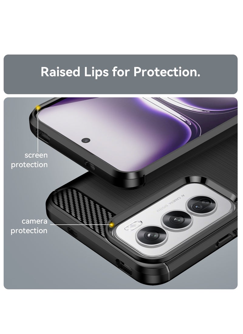 Fankalo - Phone Case for Oppo Reno12 Pro 5G Soft TPU Brushed Texture Anti-Slip - Image 1