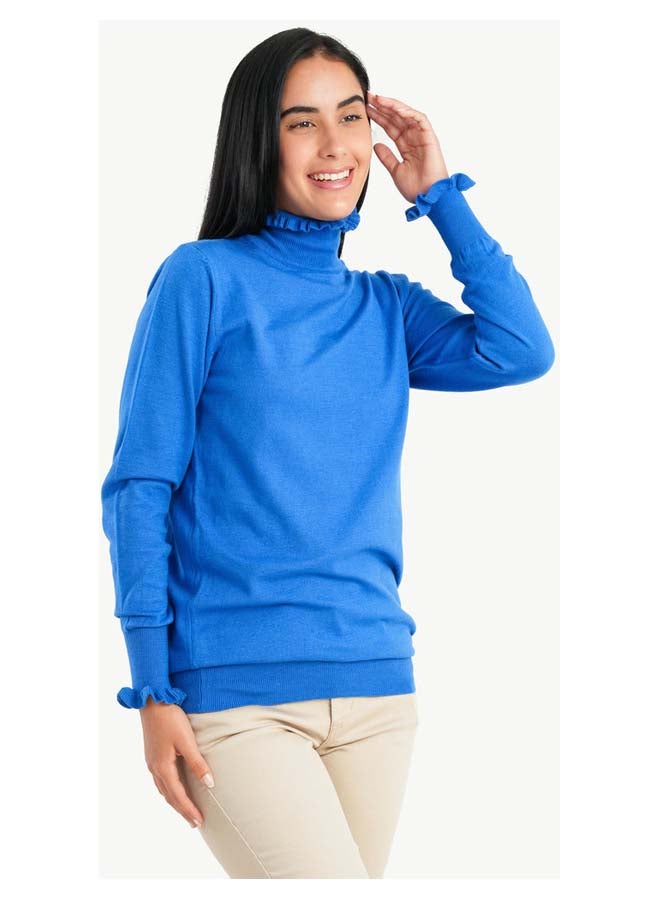 Carina Pullover with Ruffled Neck & Cuffs - Image 1
