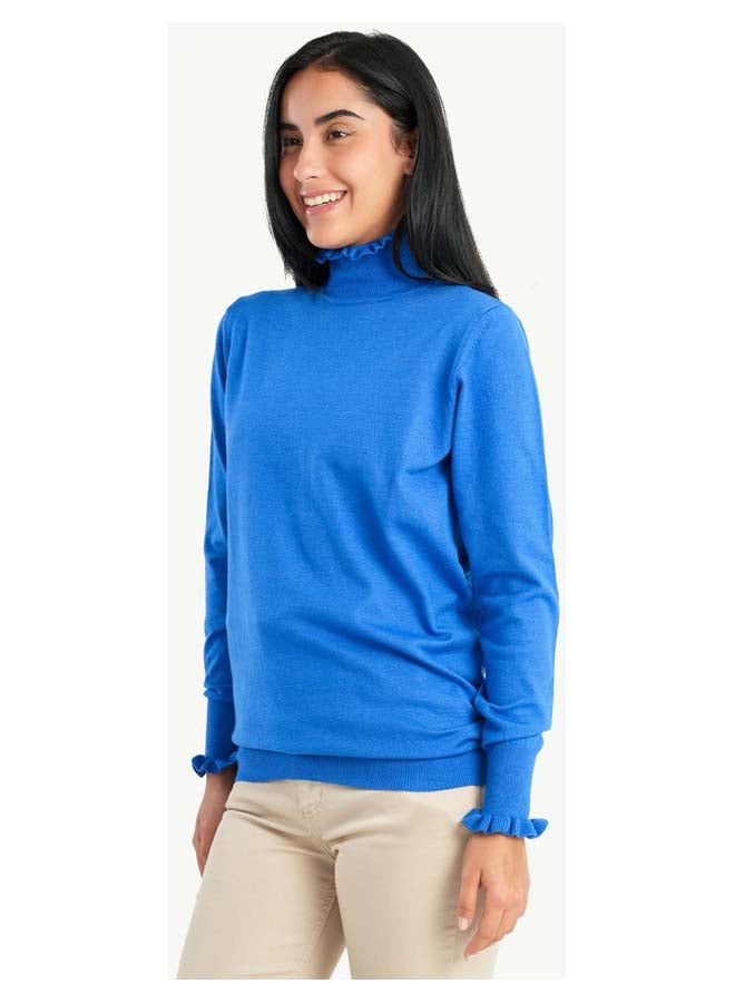 Carina Pullover with Ruffled Neck & Cuffs - Image 2