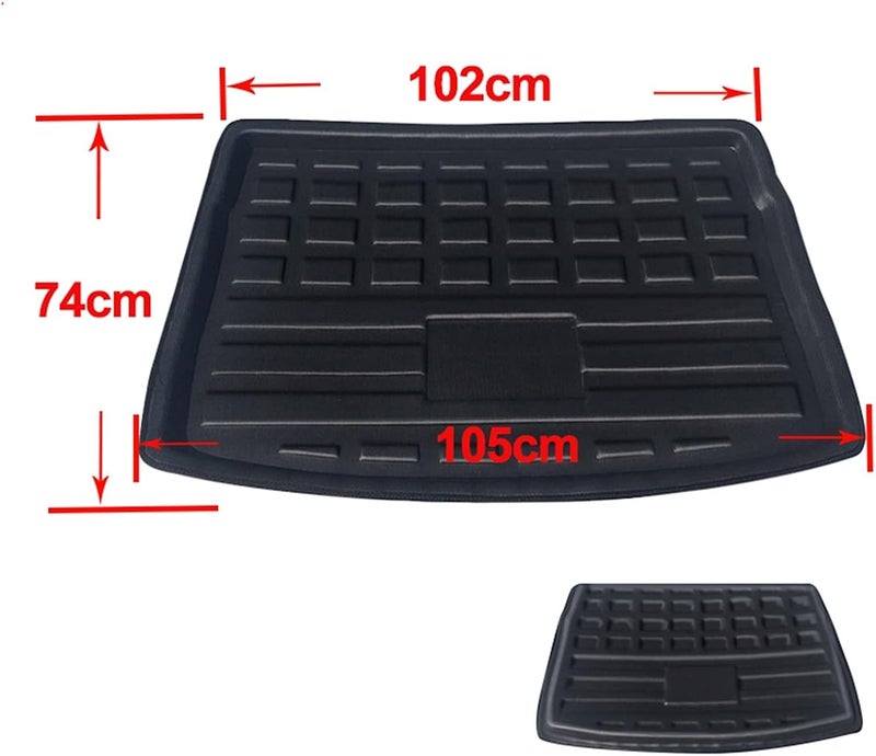 Wivplex Heavy-Duty Rear Trunk Mat for VW Golf GTI R Mk7 - Image 2