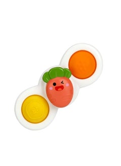 Generic Sucker Pressing Tun Tun Le Top Toy Rodent Extermination Pioneer Hand-held Board Baby Pressing Exercise Board Finger Bubble Le-Color: Press And Spin Music - 2 Pages Of Carrots  - Image 1