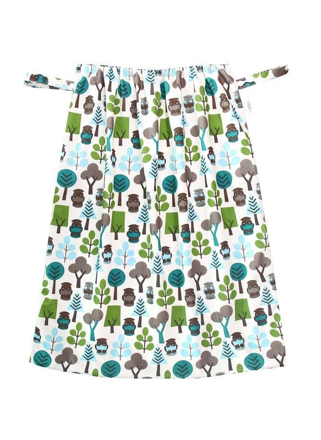 Wegreeco - Reusable Diaper Pail Liner For Cloth Diaper Laundry Kitchen Garbage Cans(2 Pack Blue Sky Owl) - Image 1