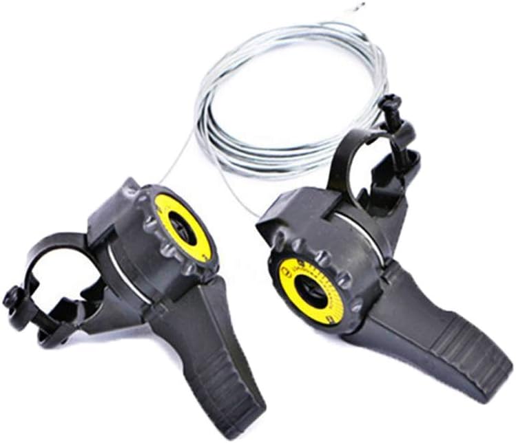 WSDMAVIS 1 Pair Speed Bike Shifters Shift Levers 15/18/21 Speed Handlebar Universal Bicycle Thumb Gear Shifter Shift Cable - Image 1