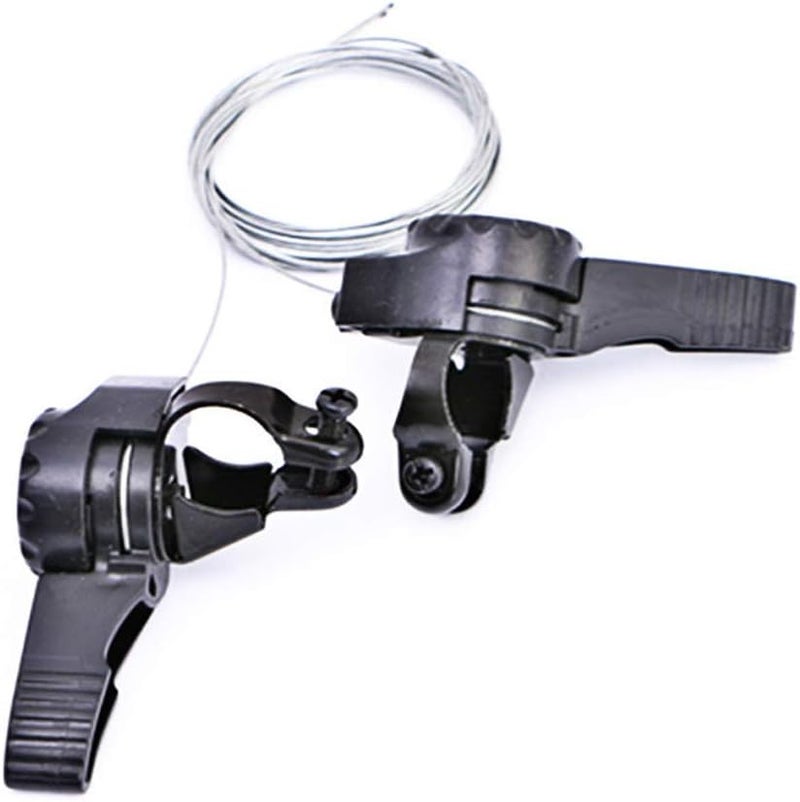 WSDMAVIS 1 Pair Speed Bike Shifters Shift Levers 15/18/21 Speed Handlebar Universal Bicycle Thumb Gear Shifter Shift Cable - Image 2