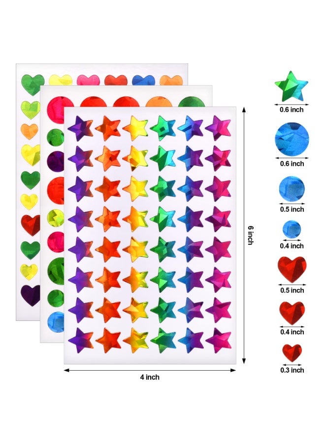 Peachjoy 1710 Pcs Star Stickers for Kids Reward, Small Sparkly Holographic Sticker for School Classroom Student Teacher Supplies Behavior Reward Chart and DIY Decoration - Image 2