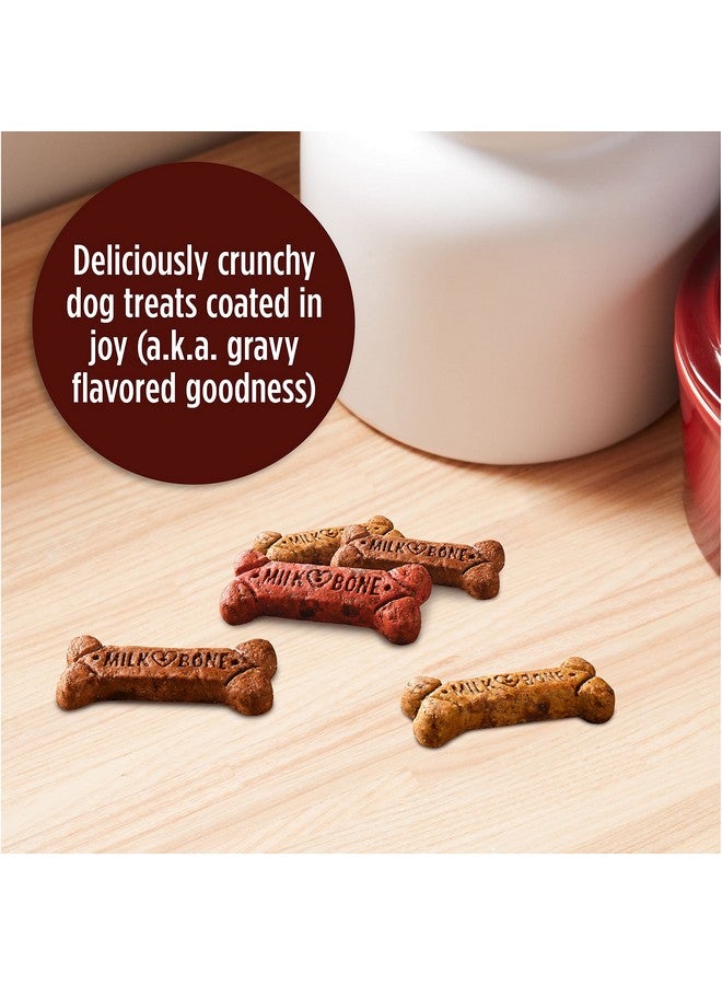 MILK-BONE Milk-Bone Gravy Bones Dog Treats with 4 Savory Meat Flavors Coated in Gravy, 7 Pound  - Image 2
