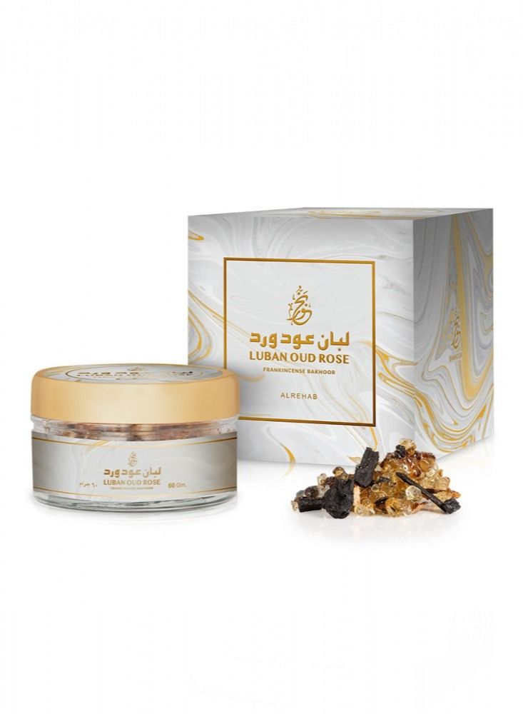 Alrehab Bakhoor Luban Oud Rose 60 gm - Image 1