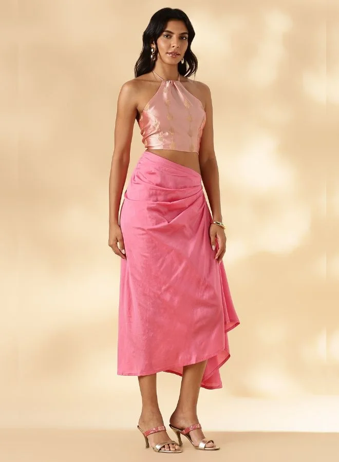Abhishti Solid drape skirt