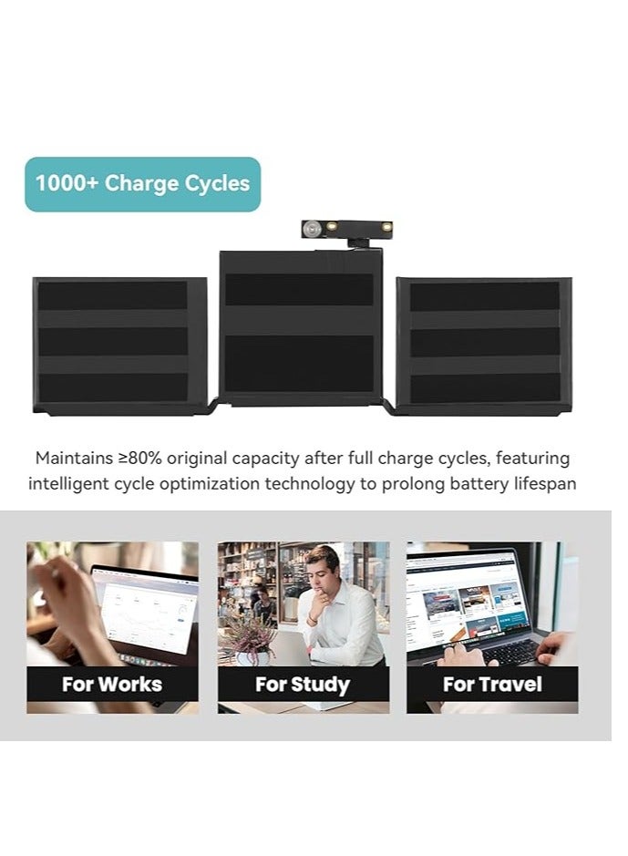 Terabyte Replacement A2171 Laptop Battery for MacBook Touch Pro 13" A2159 A2289 A2338 2019 M1 2020 Touch Bar EMC 3301 3578 3456 BTO/CTO MUHN2LL/A MYDA2LL/A MXK62LL/A MUHP2LL/A MUHQ2 TLL/A MUHQ2 ZE/A MUHR2LL/A - Image 5