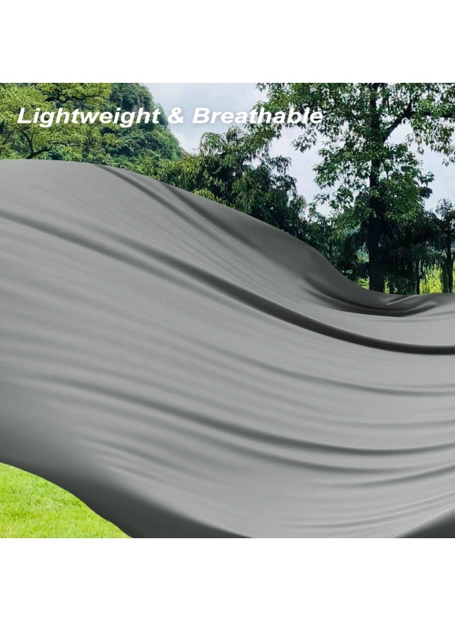 David's Home طقم ملاءات سرير كينج 4 قطع 100% رايون مستخرج من الخيزران، ناعم كالحرير وقابل للتنفس لذوي النوم الساخن، 1 × 200 سم × 200 سم × 40 سم ملاءة مشدودة، 1 × 260 سم × 275 سم ملاءة مسطحة × 2 × 50 سم × 100 سم أغطية وسائد، رمادي - Image 5