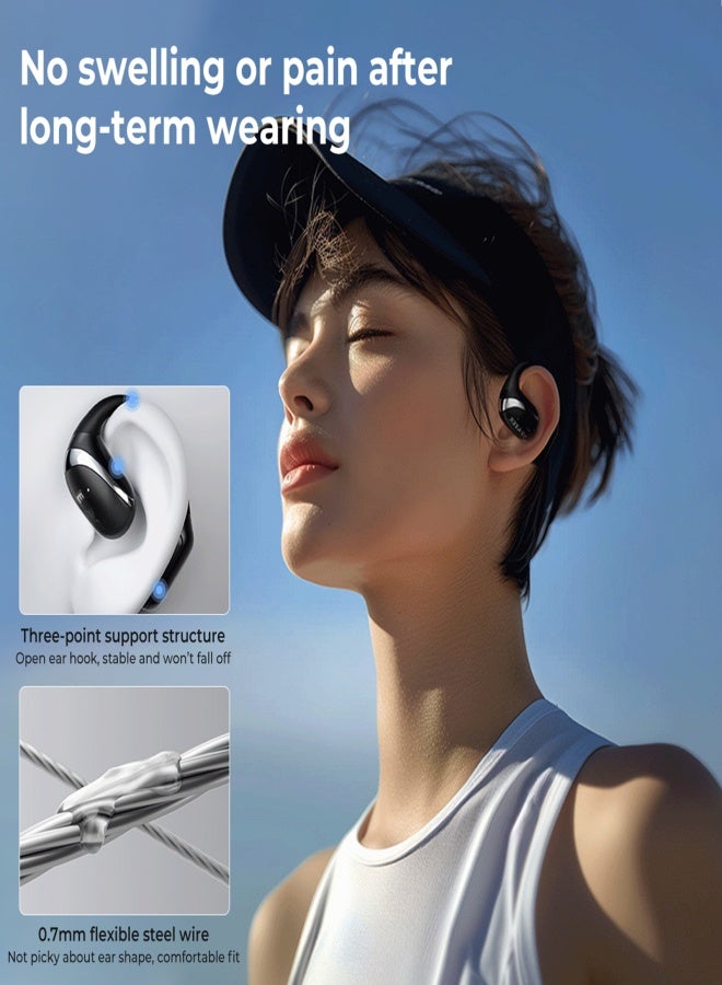 ERAZER X9 Wireless Earphone BT 5.4 Noise Canceling Headset with Digital Display Ear-Hook Sport Headphones Built-in Mic Long-Lasting 84H - Image 5