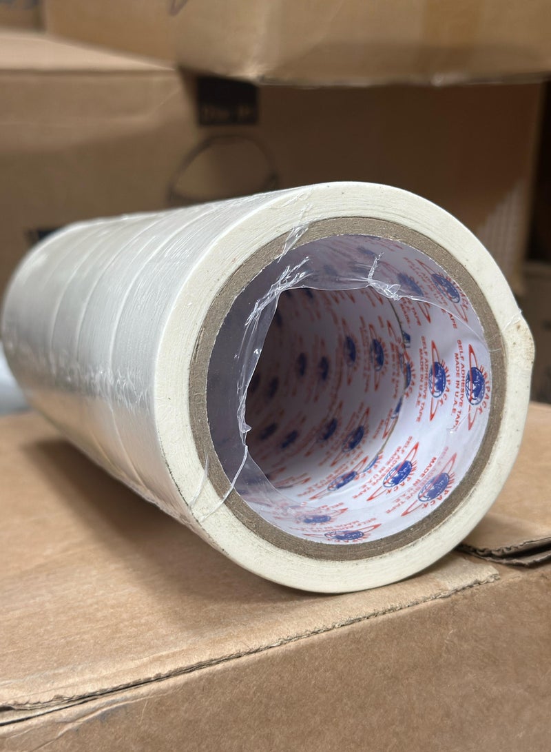 Generic Masking Tape 2 inch large Beige Strong Adhesive Tape for Painting, Decorating, DIY Home, Office, School Stationery, Arts, DIY Crafts etc [6 Rolls]  - Image 2