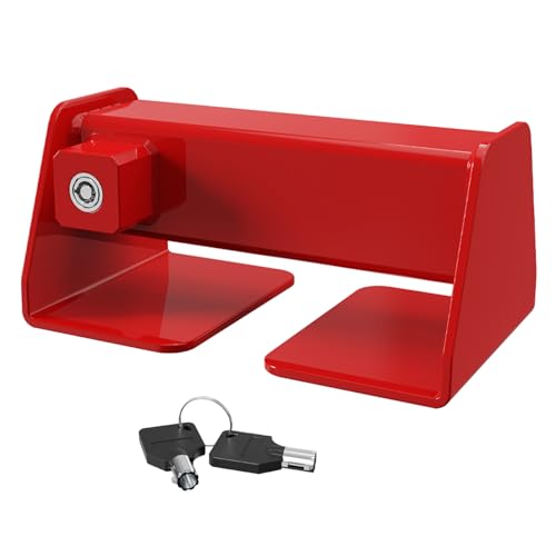 Piclafe Cargo Door Lock Shipping Container Lock Heavy Duty Red Powder Coated Finish Maximum Security Semi Trailer Door Lock for Semi Trailers Trucks Cargo Vans - Image 1