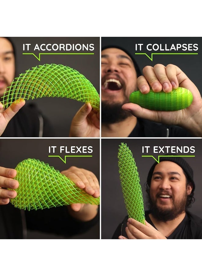 Morf Fidget Worm Toy - Desk Fidgets for Adults - Quiet Morf Worm Fidget Toy Sensory Toys - Fun and Interactive Morf Fidget Toy for Kids - USA Patent Pending Morf Figgy Toys - Big - 20 x 20 - Image 5