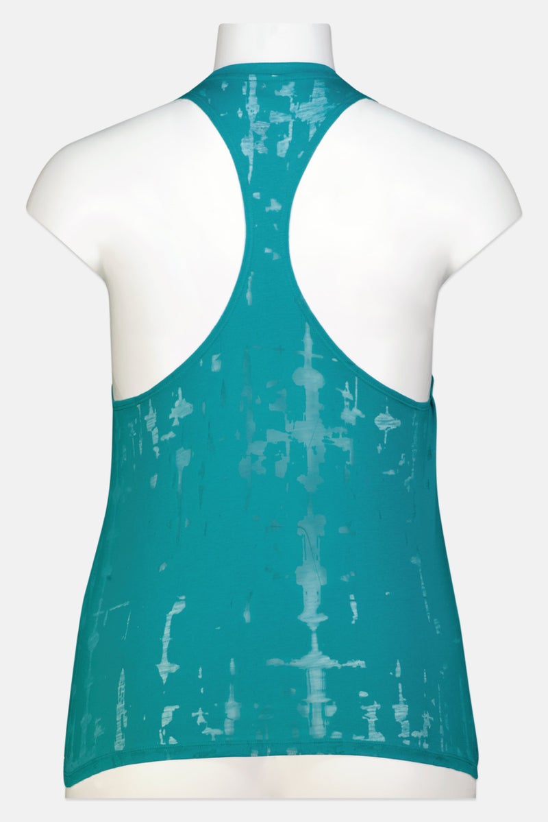 Reebok Women Plus Size Sleeveless Training Tank Top, Green - Image 3