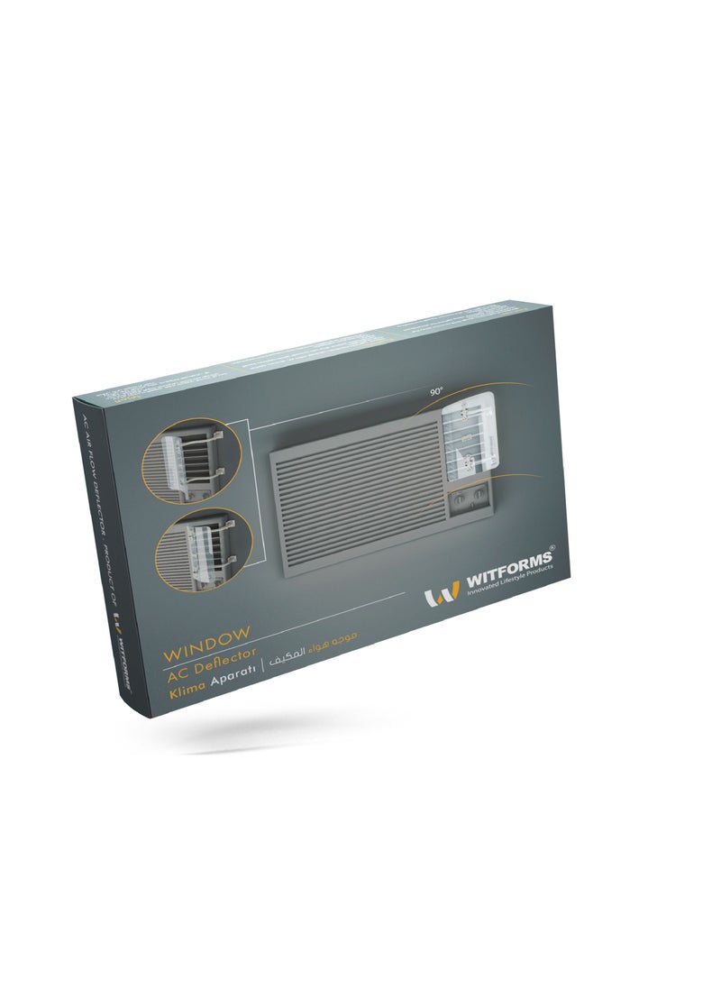Witforms WITFORMS/WINDOW - Adjustable AC air Deflector Suitable for Central air conditioner's Register and Grille. Enhance Cooling and Heating Circulation, Transparent  - Image 2