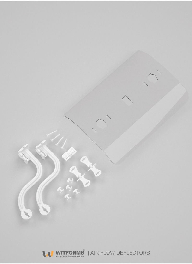 WITFORMS/WINDOW - Adjustable AC air Deflector Suitable for Central air conditioner's Register and Grille. Enhance Cooling and Heating Circulation, Transparent