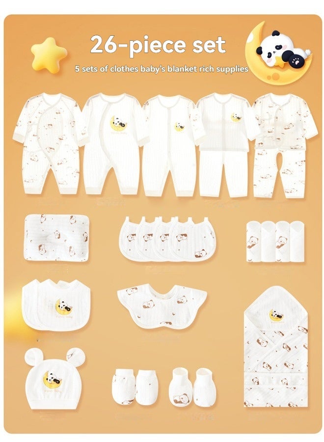 Beauenty 26PCS Newborn Baby Gifts Set, Newborn Layette Gift Set, Baby Clothes Accessories Set for Boys and Girls, Premium Cotton. - Image 5