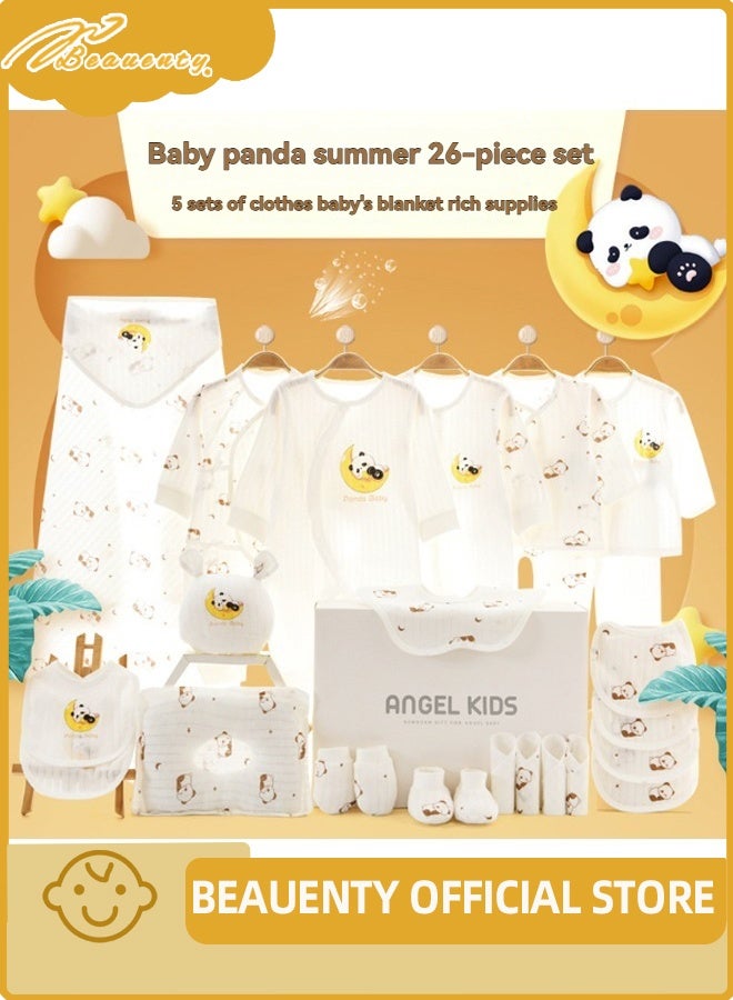Beauenty 26PCS Newborn Baby Gifts Set, Newborn Layette Gift Set, Baby Clothes Accessories Set for Boys and Girls, Premium Cotton. - Image 2