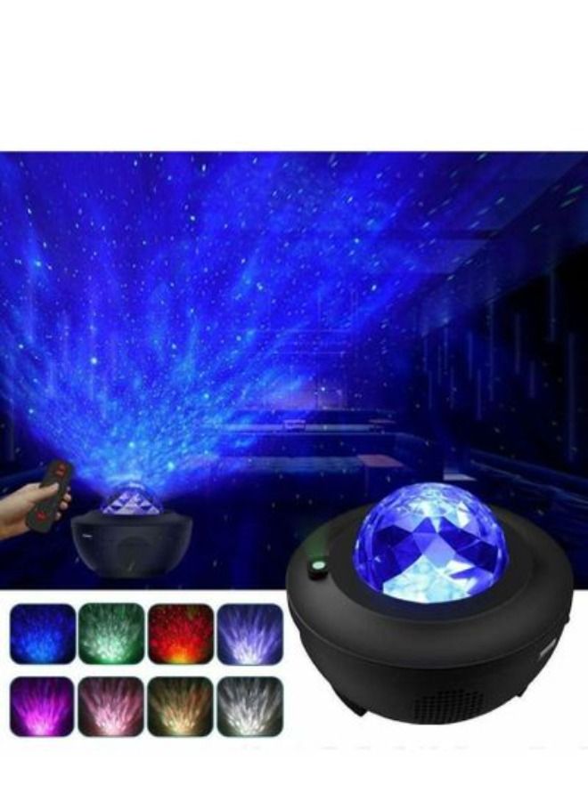 Bluetooth Star Projector Table Lamp With Remote ansi116 Blue/Black 